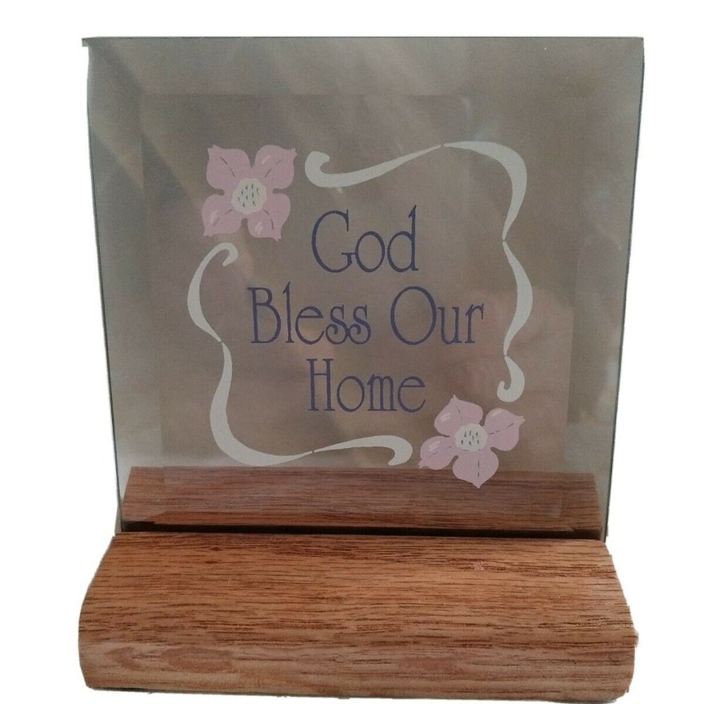 Vintage DICKSONS God Bless Our Home Plaque NIB